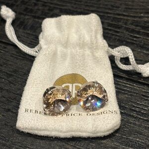 Rebekah Price Rivoli Silver Crystal Earrings